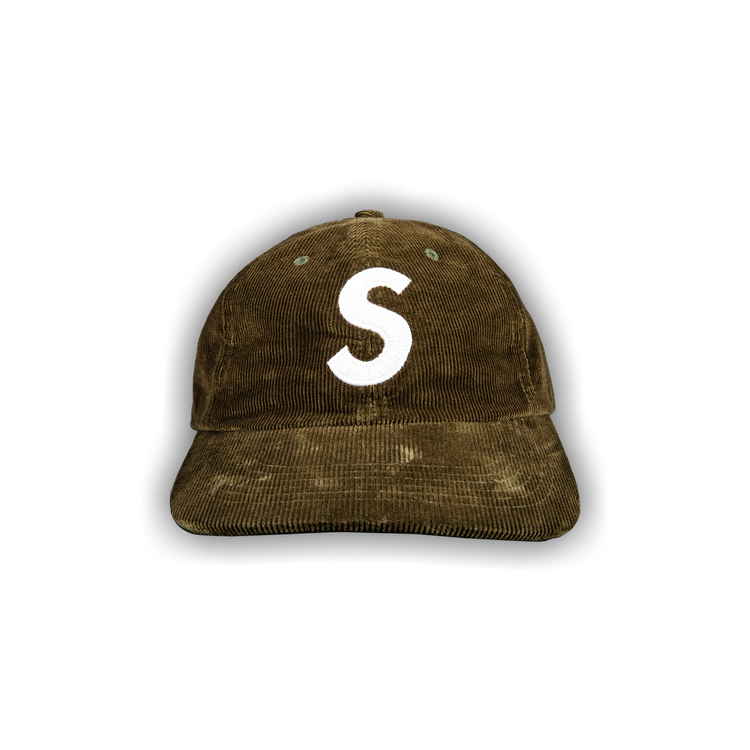 Supreme Corduroy S Logo 6-Panel (FW23) - $58