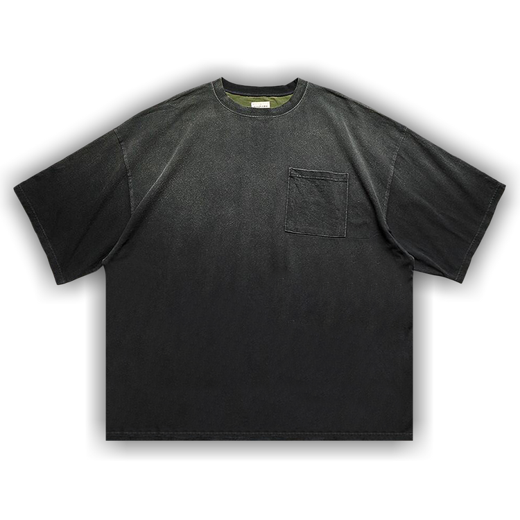 【KAPITAL】JERSEY 2TONES BIG POCKET T (BONE) 'BLACK X KHAKI' Jersey 2TONES BIG Pocket T (BONE) - Black x Khaki – Standard