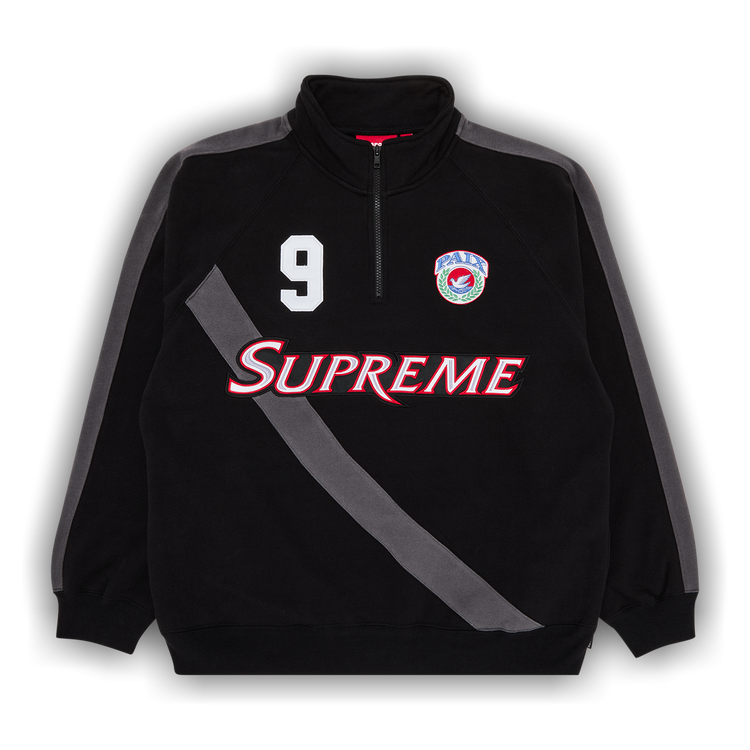 Size xl Supreme Equipé Half Zip Sweatshirt 'Black'