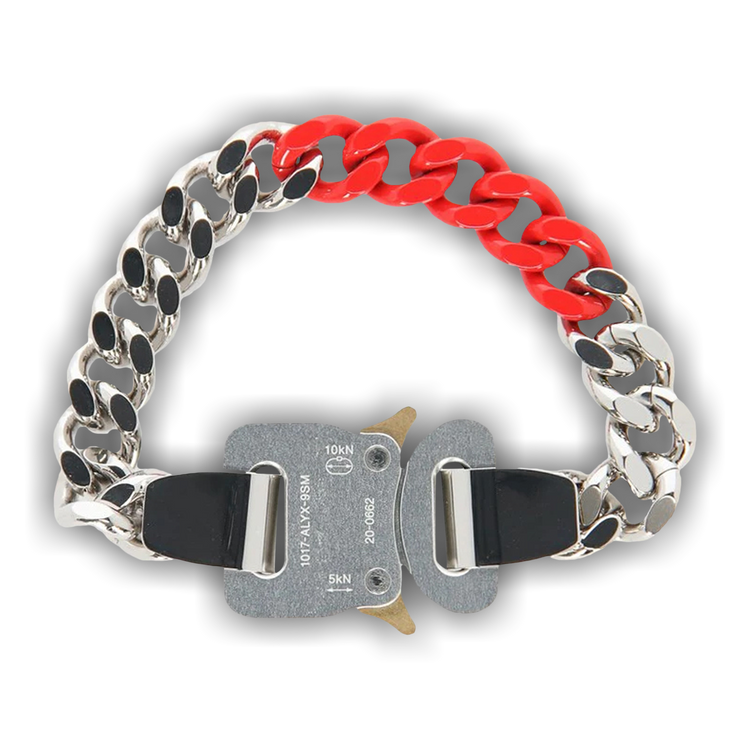 Buy 1017 ALYX 9SM Links Buckle Bracelet 'Silver/Red