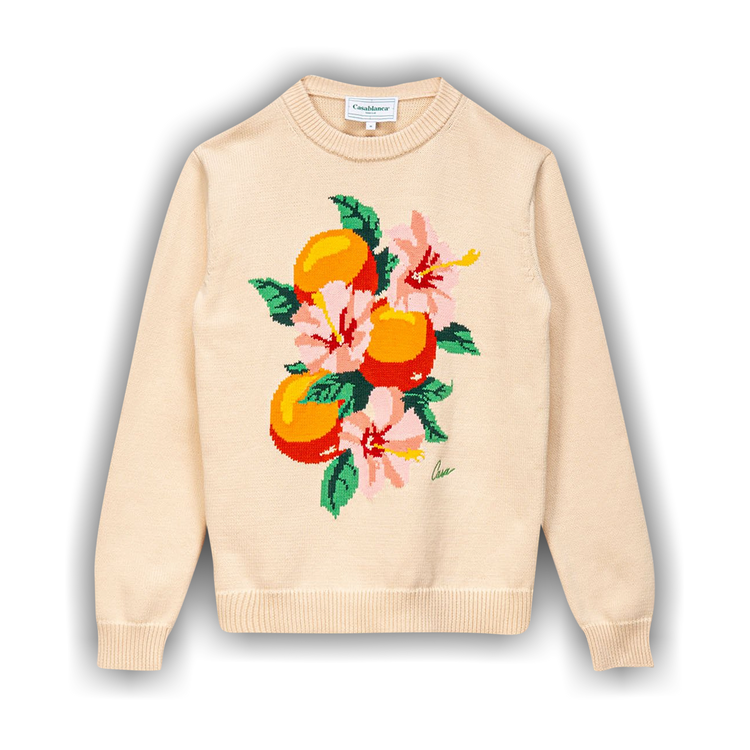 Buy Casablanca Kapalia Oranges Knit 'Cream' - MS21 KW 064 CREA | GOAT