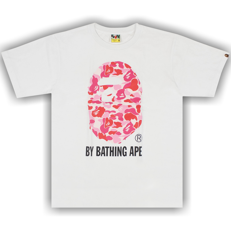 Buy Bape Color Camo T-Shirt 'White/Pink' - 1G30 110 013 WHITE PINK