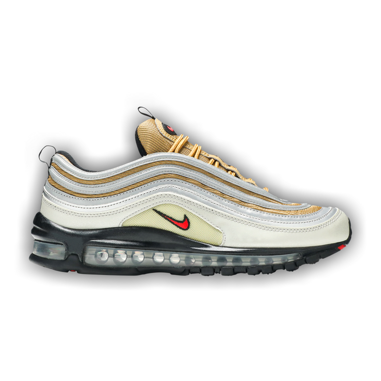 Air max 97 metallic gold-university red-metallic silver top