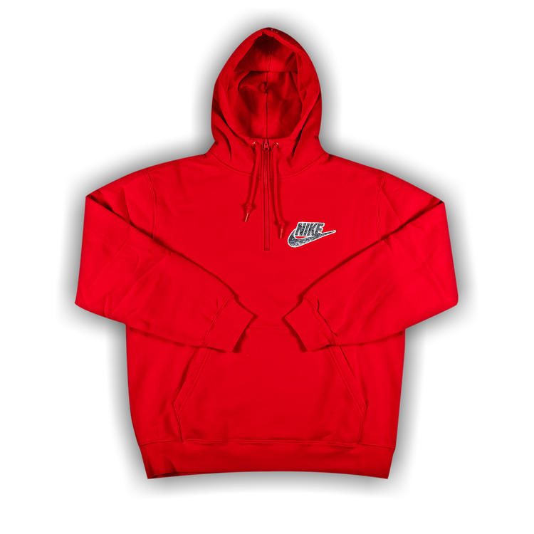 Buy Supreme x Nike Half Zip Hooded Sweatshirt Red SS21SW6 RED GOAT UK