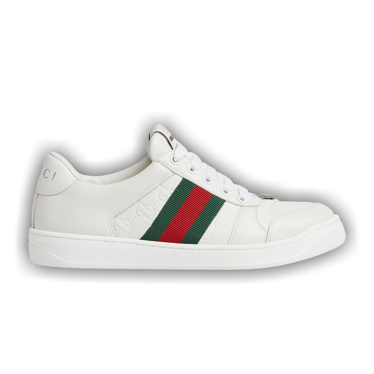 Buy Gucci Wmns Screener 'GG Embossed - White Green Red' - 798854