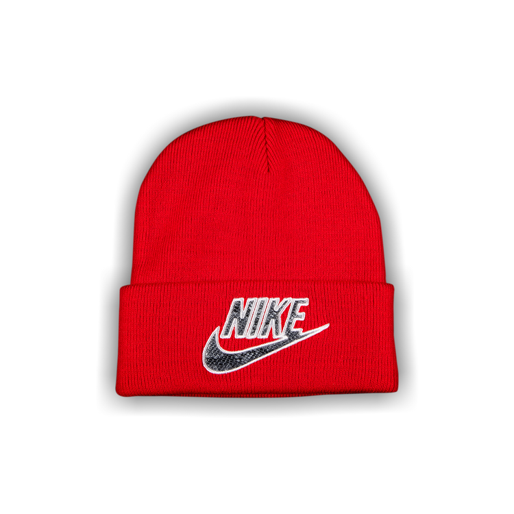 NWT Supreme NY Nike Snakeskin Logo Blue Beanie Knit Hat Men's DS SS21  AUTHENTIC | eBay