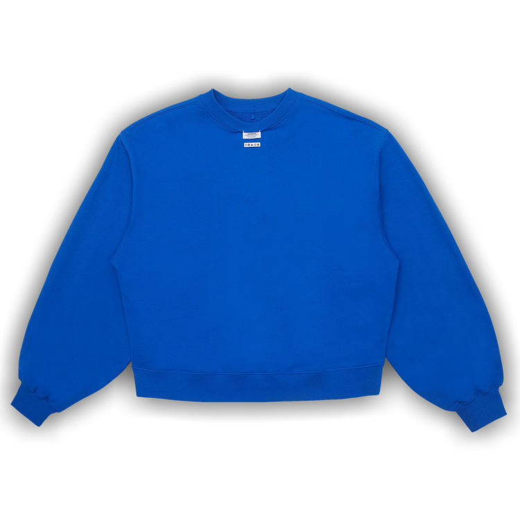 Buy Ader Error Langle Sweatshirt 'Blue' - BN01SSSW0102BL | GOAT
