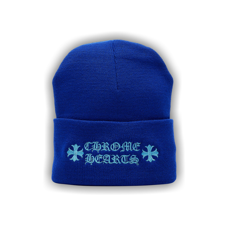 Buy Chrome Hearts Logo Beanie 'Blue' - 1383 1FW230702LB BLUE | GOAT