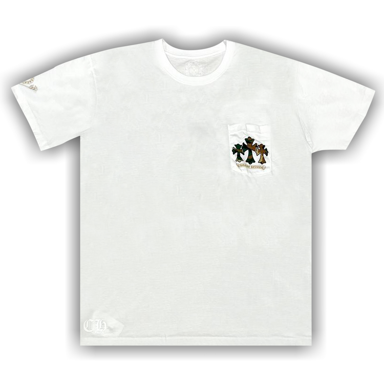Buy Chrome Hearts Horse Shoe Logo Pocket T-Shirt 'White/Camo