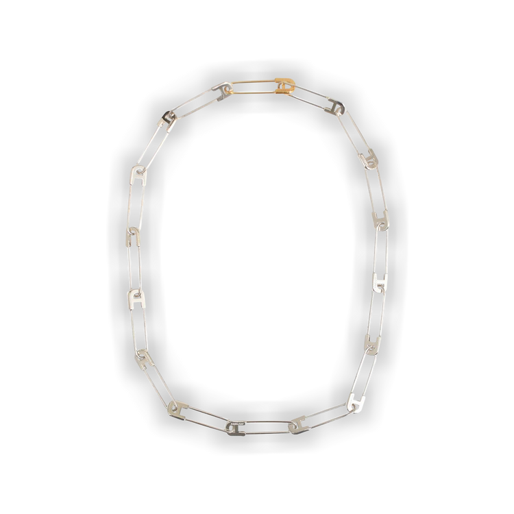 Buy Ambush Small Safety Pin Necklace 'Silver