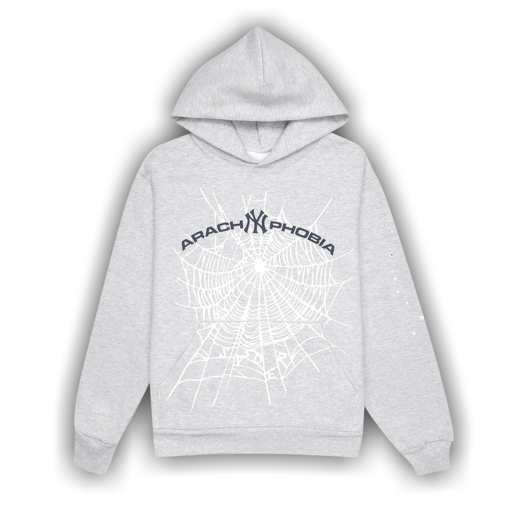 Buy Sp5der Arach NY Phobia Hoodie 'Ash Grey' - SP5 ASHNY HD