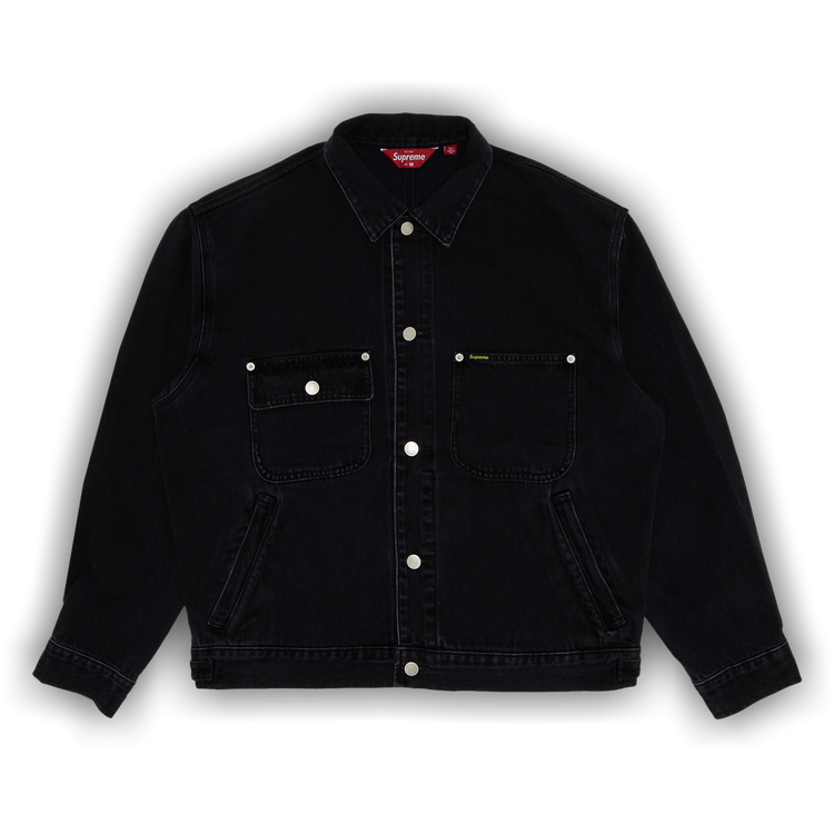 Buy Supreme Denim Chore Trucker Jacket 'Black' - SS24J73