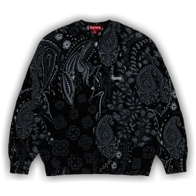 Supreme Printed Paisley Sweater - White XL Trusted Seller