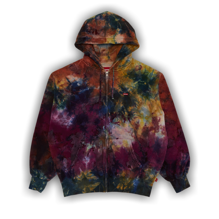 Size xxl Supreme Overdyed Small Box Zip Up Hooded Sweatshirt 'Multicolor'