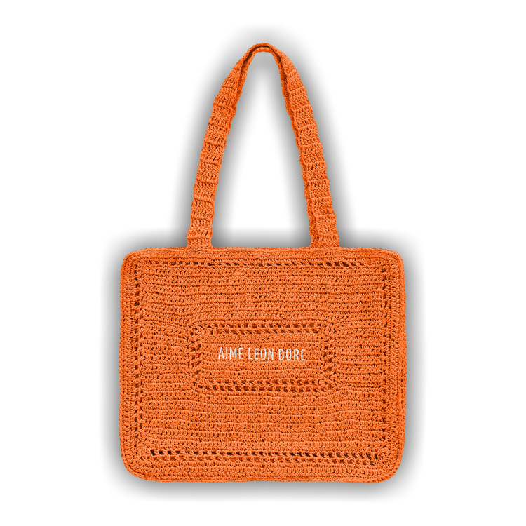 Buy Aimé Leon Dore Crochet Tote Bag 'Orange' - SS24AB006