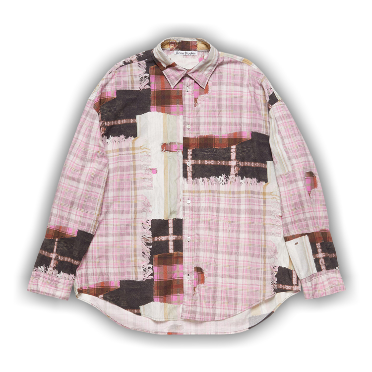 トップス Acnestudios print patch shirt34 Acne Studios Patch print t-shirt - Fitted fit - Carbon grey