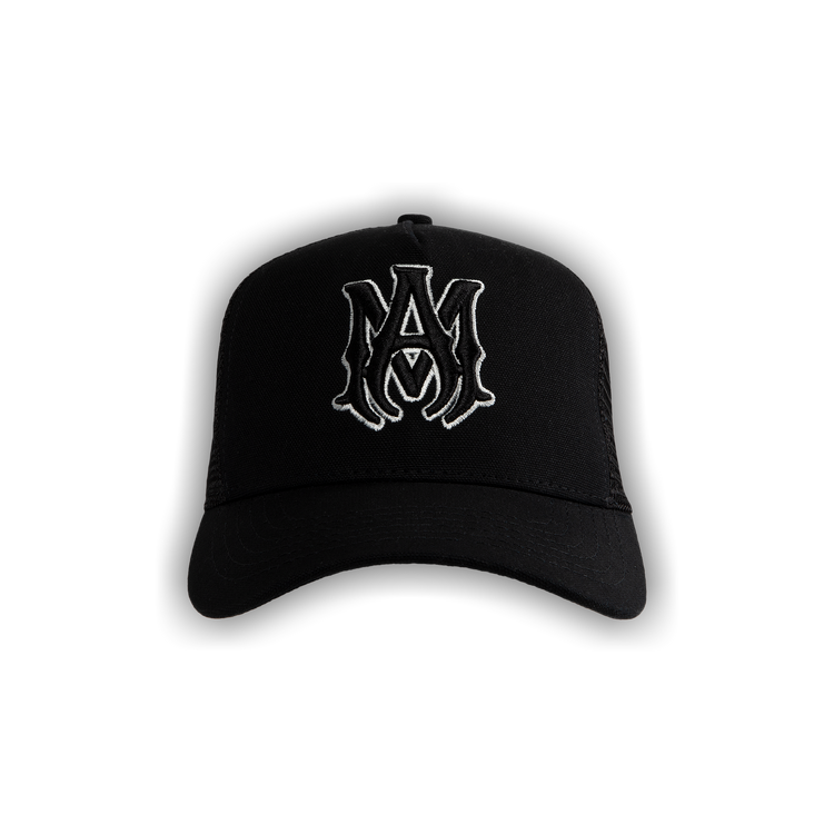 熊*ん様 【新作】AMIRI MA EMBLEM TRUCKER HAT CAP AMIRI: Black MA Emblem Trucker Cap | SSENSE Netherlands