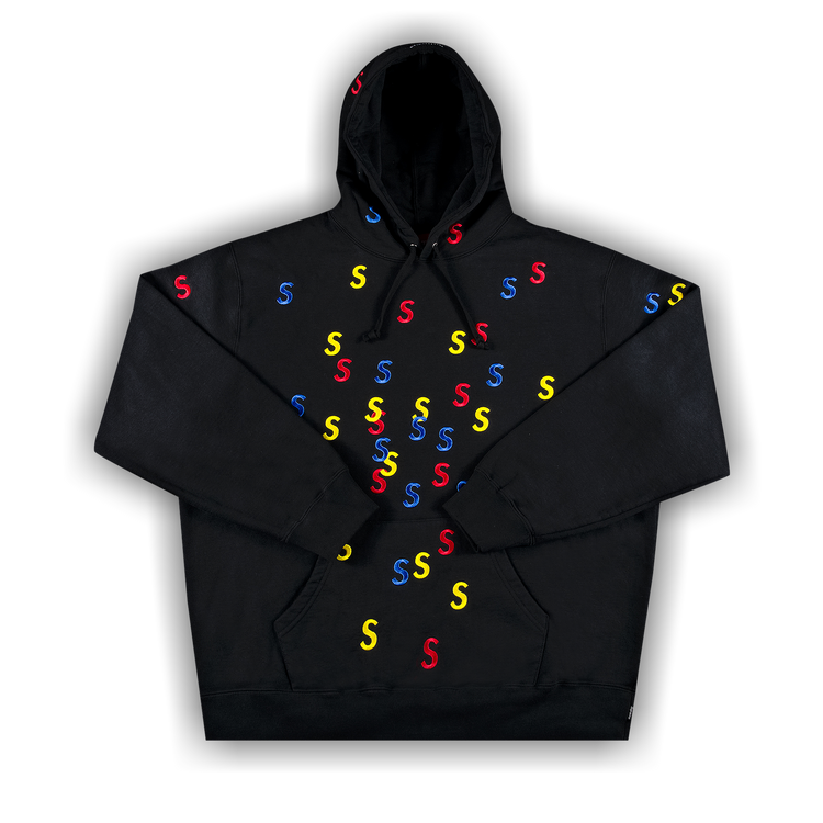 Buy Supreme Embroidered S Hooded Sweatshirt 'Black' - SS21SW42 BLACK | GOAT