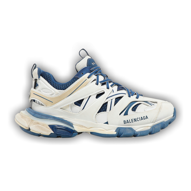 スニーカー BALENCIAGA  Balenciaga Sneakers Men Fabric White/Blue Balenciaga Men's Cargo Microfiber & Mesh Grey / White / Blue