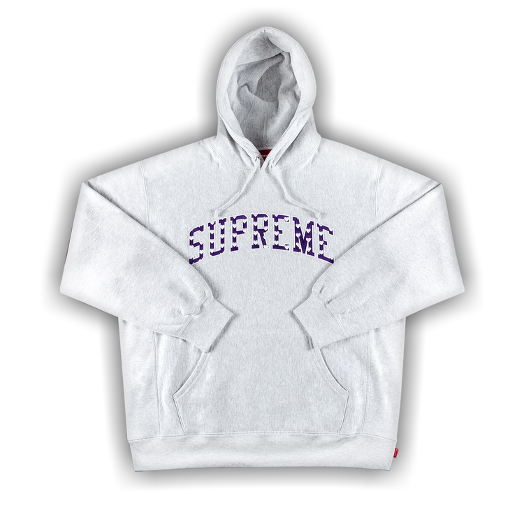 Buy Supreme Hearts Arc Hooded Sweatshirt 'Ash Grey