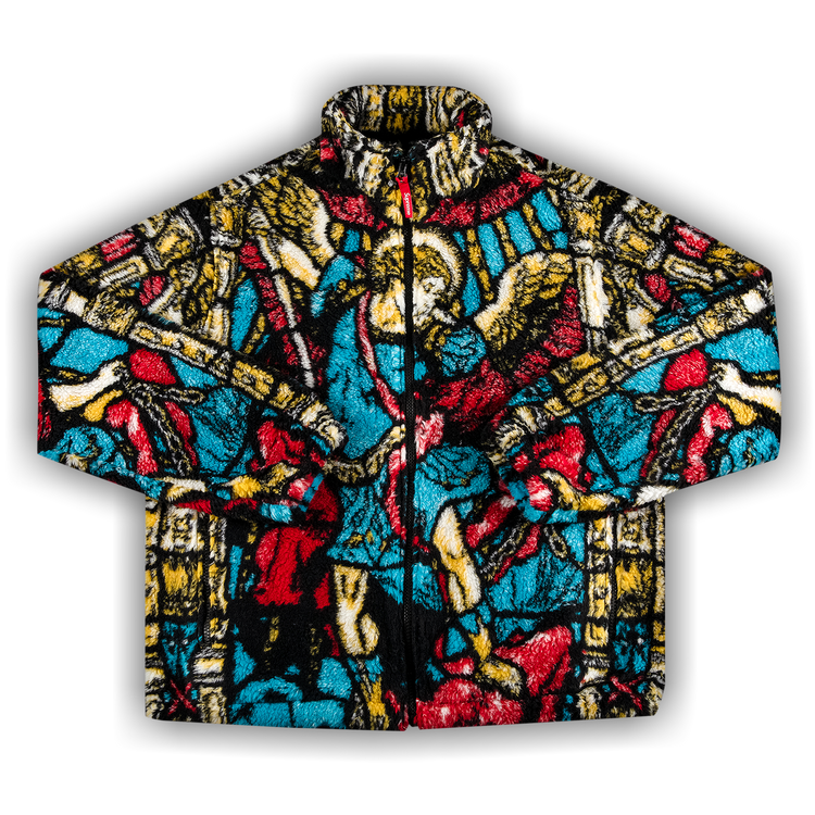 Buy Supreme Saint Michael Fleece Jacket 'White' - SS21J56 Buy Supreme Saint Michael Fleece Jacket 'White' - SS21J56