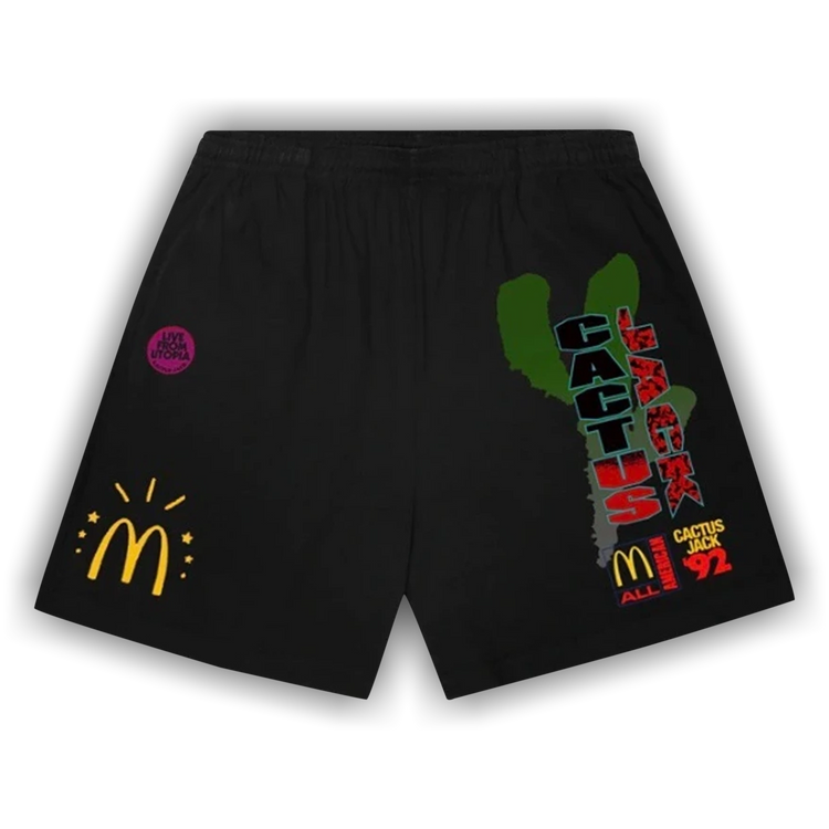Buy Cactus Jack by Travis Scott x McDonald's All American '92 Shorts II  'Black' - CJMD BS65 BLAC | GOAT