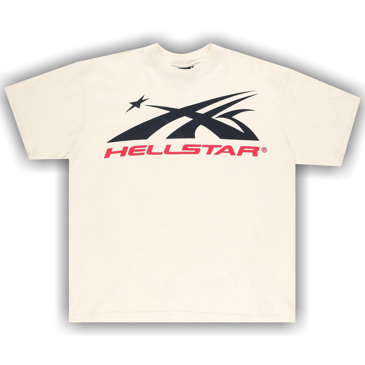 Buy Hellstar Gel Sport Logo T-Shirt 'White/Red' - HS T20