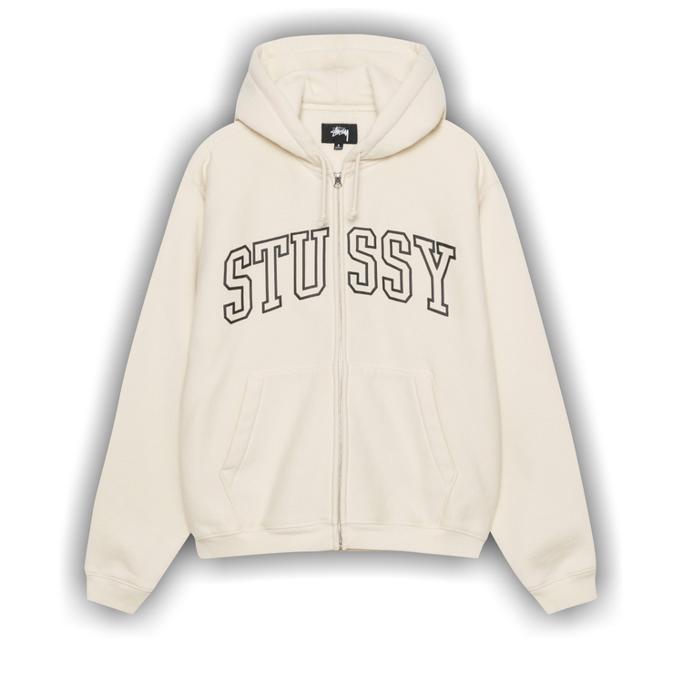 人気 ☆STUSSY☆ OUTLINE ZIP HOODIE IVORY 人気 ☆STUSSY☆ OUTLINE ZIP HOODIE IVORY (STUSSY/パーカー