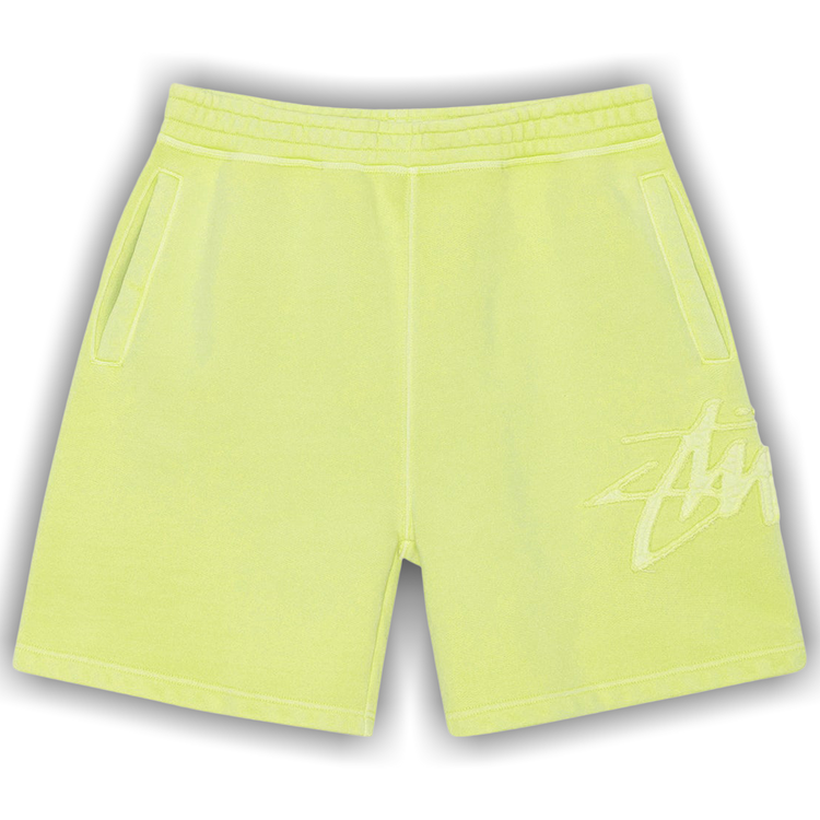 Buy Stussy Fleece Tonal Appliqué Short 'Lime' - 112311 LIME | GOAT