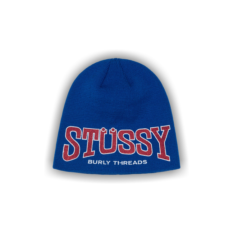 Buy Stussy Burly Threads Skullcap 'Blue' - 1321206 BLUE | GOAT