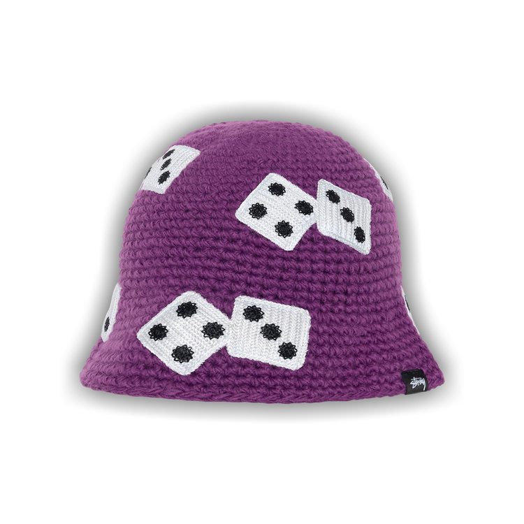 Stussy Dice Knit Bucket Hat Light Grey Men's - SS24 - US