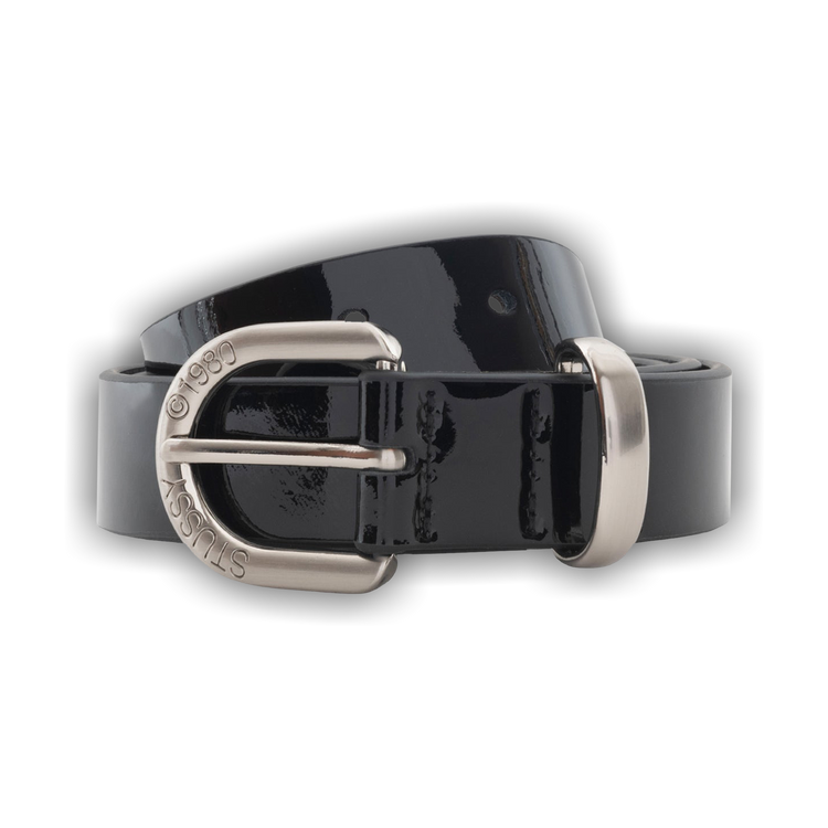 最新 Buy Stussy CA GOAT | BLAC 135192 - 'Black' Belt Leather Patent 小物