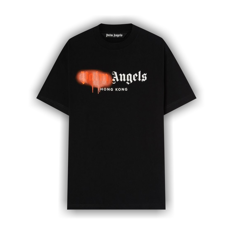 【関税＆送料込み】Palm Angels 'Flames' Black Cotton T-Shir Palm Angels Burning Flame T-shirt in Black for Men | Lyst