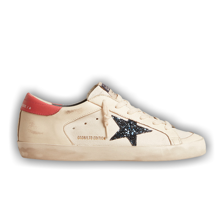 Buy Golden Goose Wmns Superstar LTD White Blue Red Glitter GWF00476 F005945 10317 GOAT CA