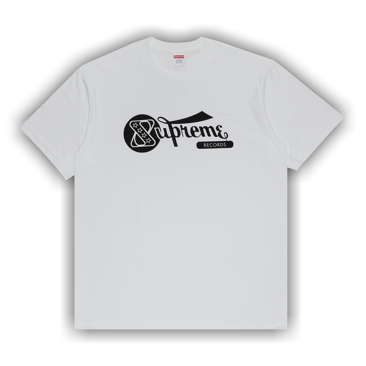 Size xl Supreme Records Tee 'White'