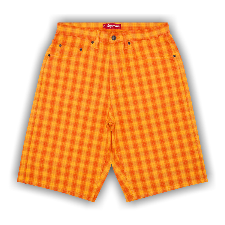 Buy Supreme Plaid Baggy Short 'Orange' - SS24SH23 ORANGE | GOAT