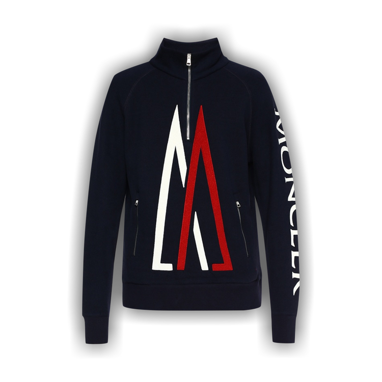 Buy Moncler Genius x Kith Quarter Zip Pullover Navy 1093 1FW170106XKQZ NAVY GOAT