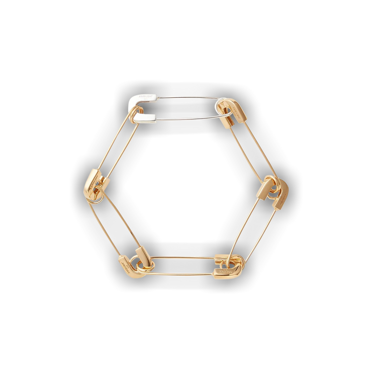 Buy Ambush Safety Pin Link Bracelet 'Gold' - BMOA017S21MET0027600