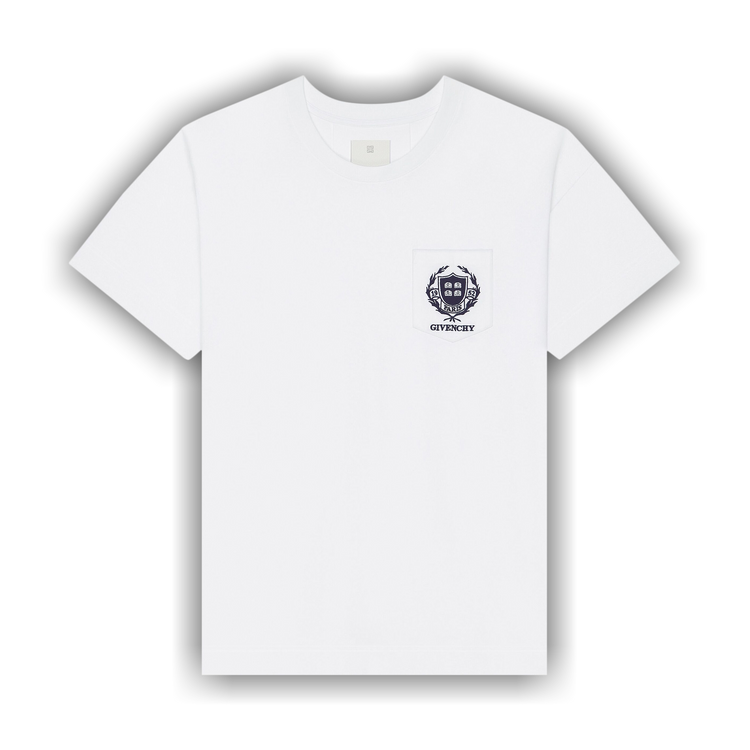 GIVENCHY ホワイト Crest Tシャツ Buy Givenchy Crest Logo T-Shirt 'White' - BM71J83YL0 100 | GOAT