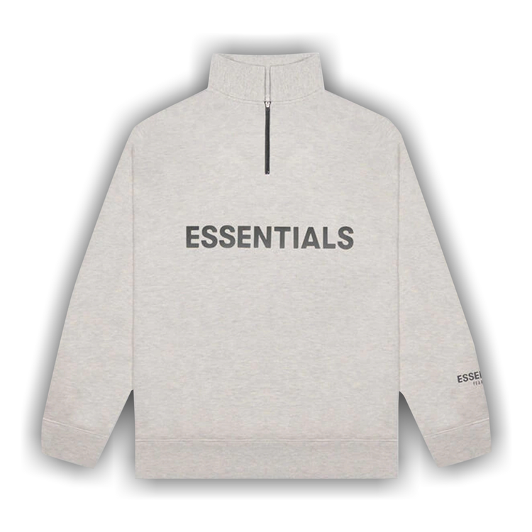 Buy Fear of God Essentials Half Zip Pullover 'Oatmeal' - 0192 25050 0233  260 | GOAT