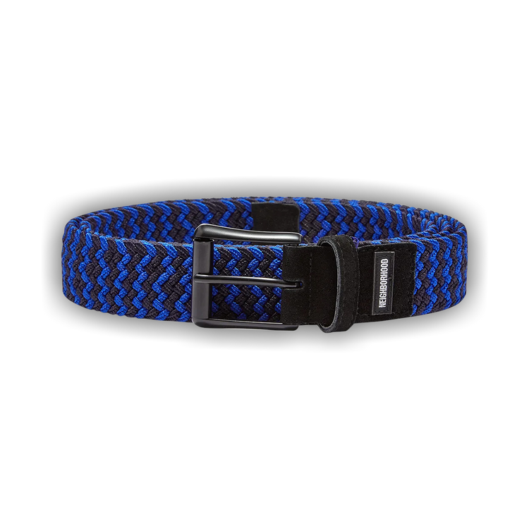 Buy Neighborhood Braid Belt 'Blue/Brown' - 211MYNH AC01 BLUE | GOAT CA