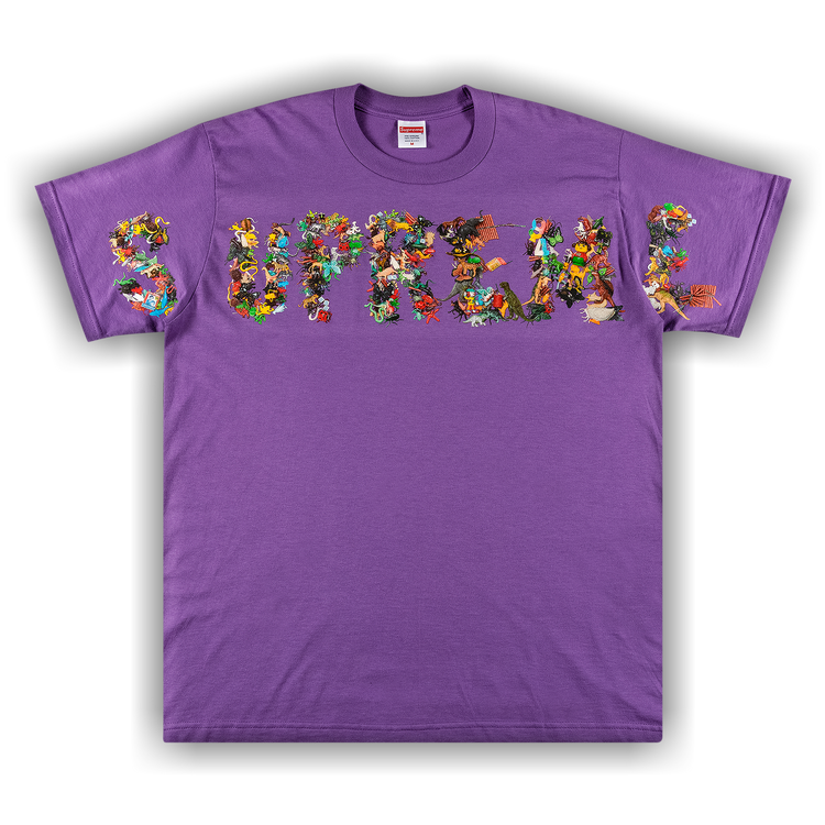 Buy Supreme Toy Pile Tee 'Purple' - SS21T39 PURPLE | GOAT