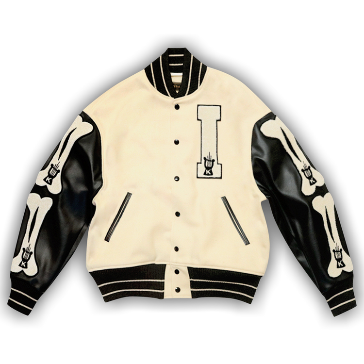Buy Kapital 40's Wool I-Five Varsity Jacket 'Kinari