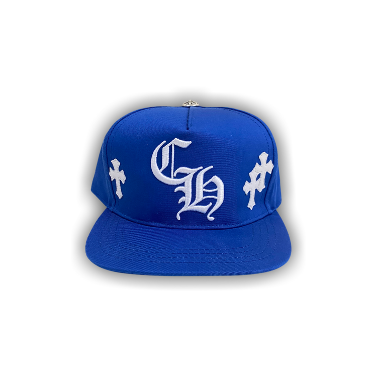Buy Chrome Hearts CH Cross Patch Baseball Hat 'Blue' - 1383
