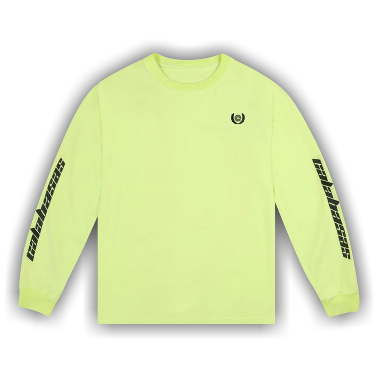 Buy Kanye West Calabasas Long Sleeve Frozen Yellow KW6U1031 B GOAT