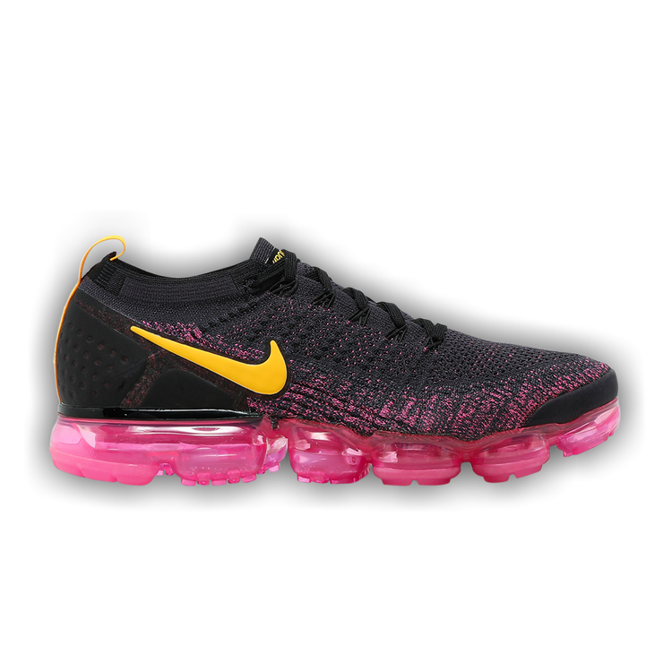 Nike air vapormax flyknit 2 black and pink on sale