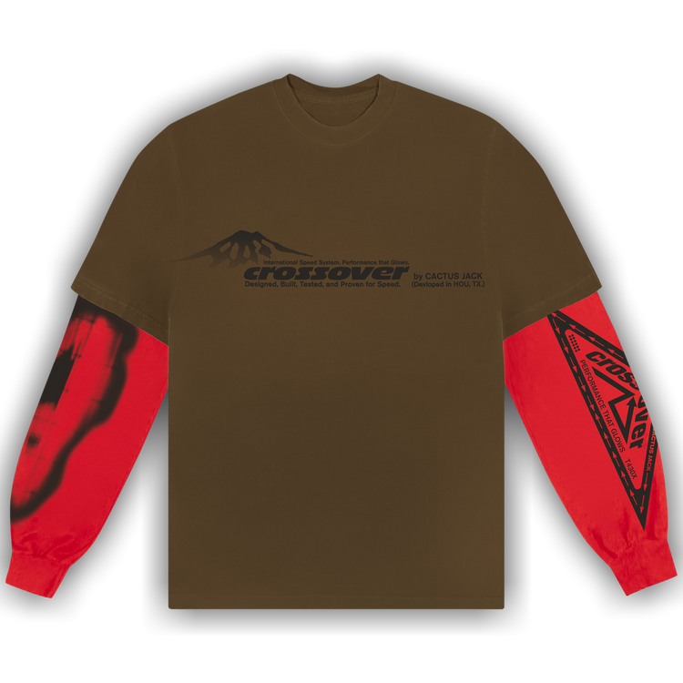 Buy Cactus Jack by Travis Scott Crossover Long-Sleeve 'Brown/Red