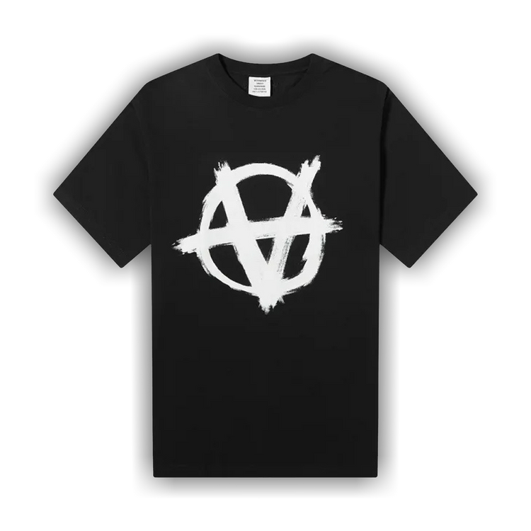 Buy Vetements Double Anarchy T-Shirt 'Black/White