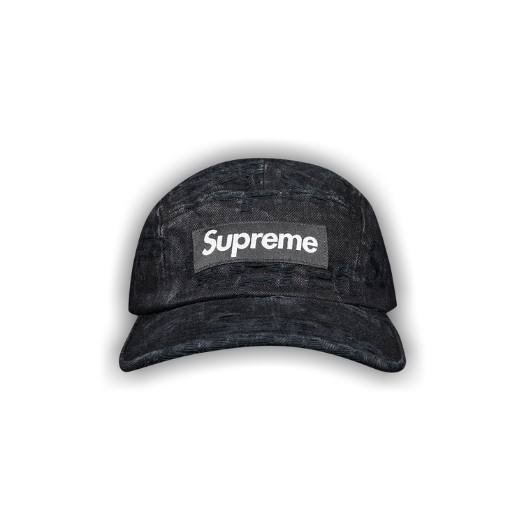 Supreme Camp Cap 黒 クロ 白いステッチ フィールド 夏季 ★☆ Size【フリー】 SUPREME シュプリーム 22AW Ventile Camp Cap