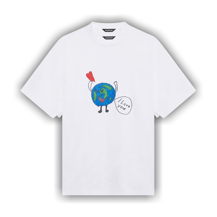Buy Balenciaga Love Earth Flatground Large Fit T-Shirt